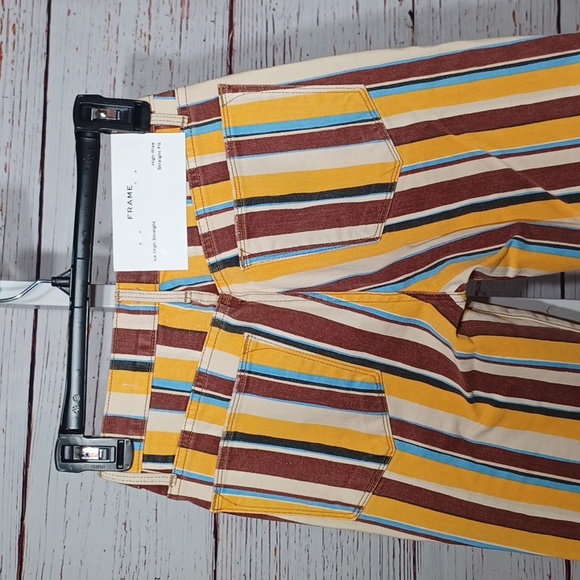 NWT Frame Denim Le High Straight Ankle Jeans in Painterly 24 - Picture 4 of 8